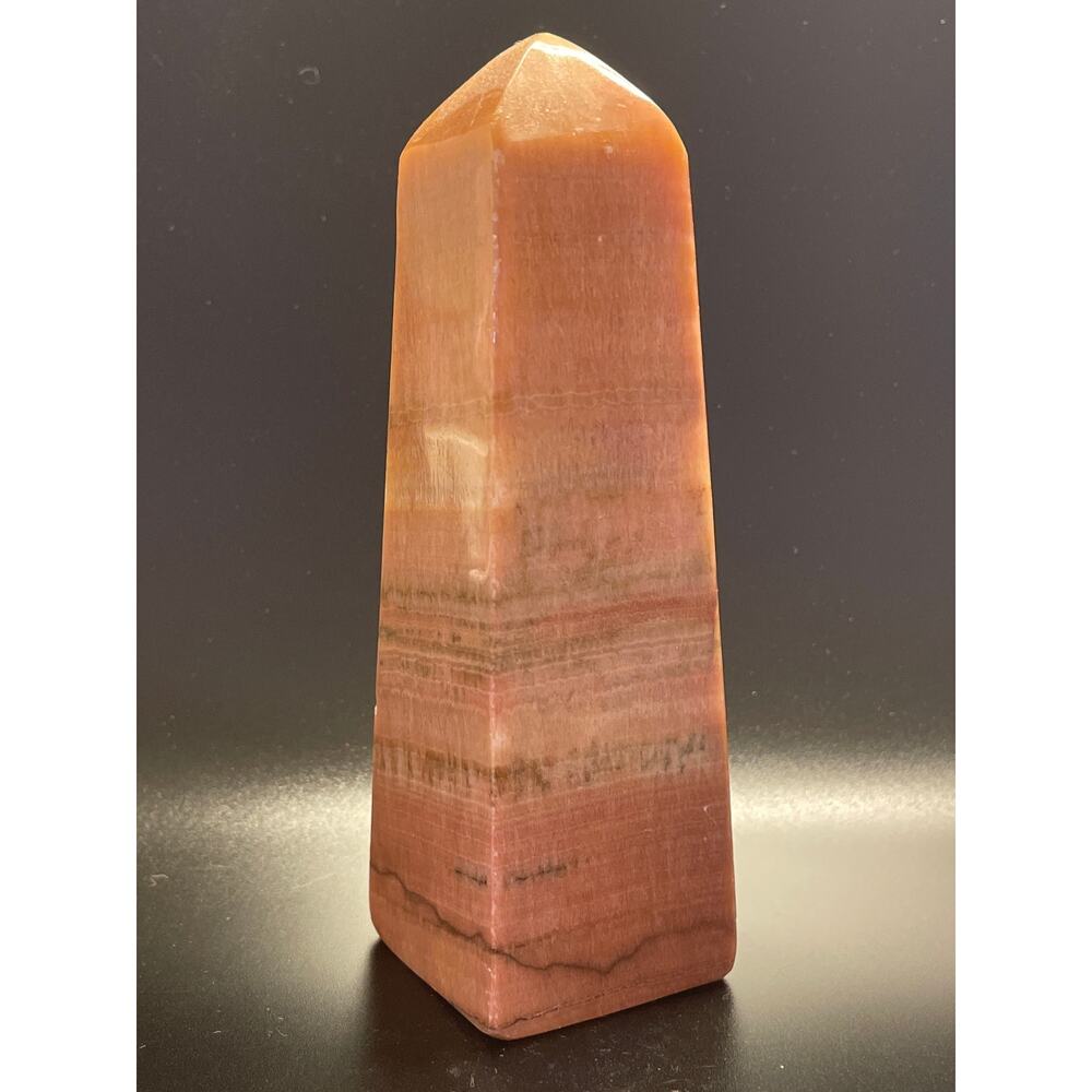 Pink Banded Agate Tower – Calm, Balance & Natural Beauty